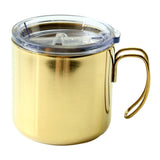 Maxbell Stainless Steel Insulated Coffee Tea Mug Cup Camping/Travel w/ Lid Golden - Aladdin Shoppers