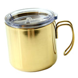 Maxbell Stainless Steel Insulated Coffee Tea Mug Cup Camping/Travel w/ Lid Golden - Aladdin Shoppers
