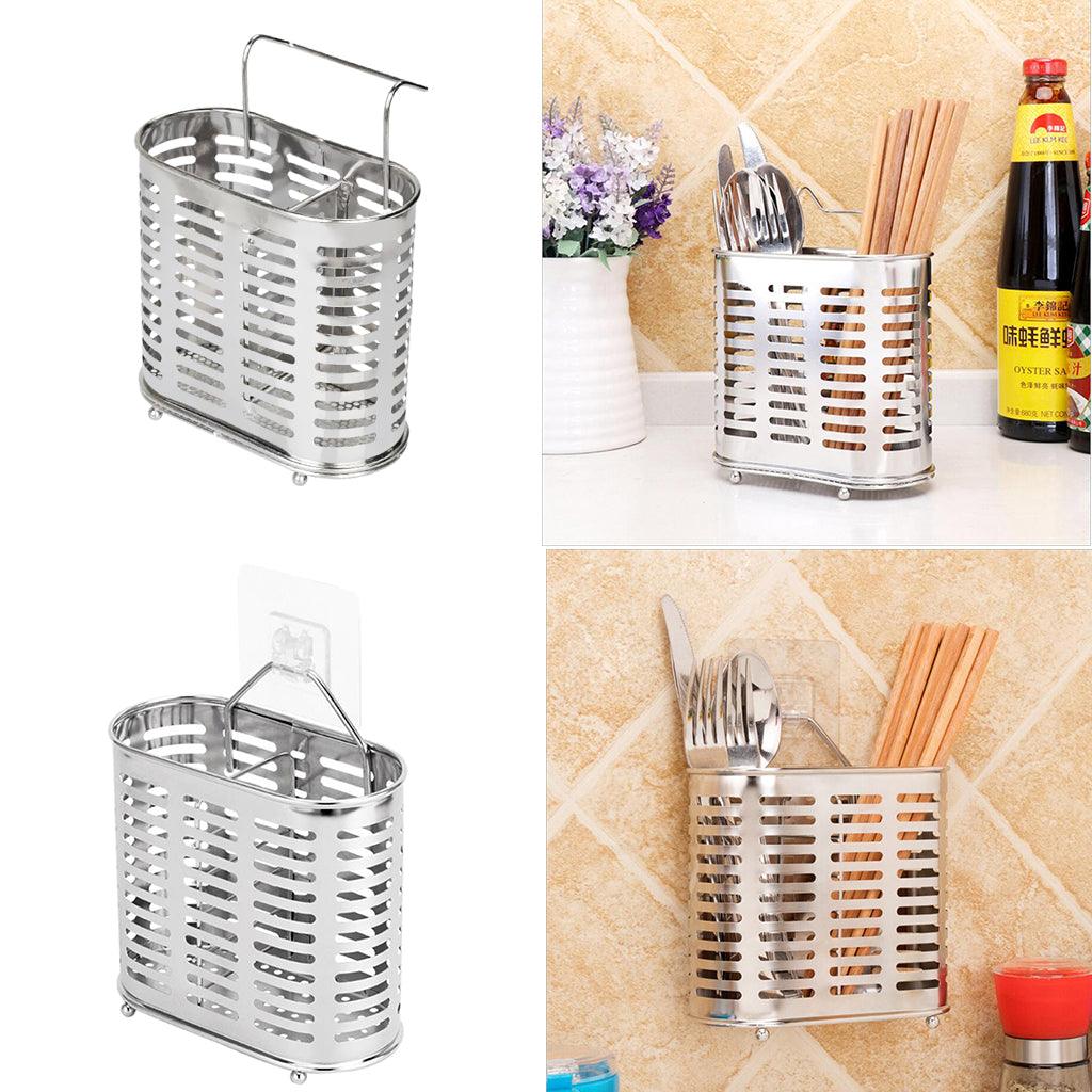Maxbell Stainless Steel Kitchen Chopsticks Holder Cutlery Utensils Organizer Type A - Aladdin Shoppers