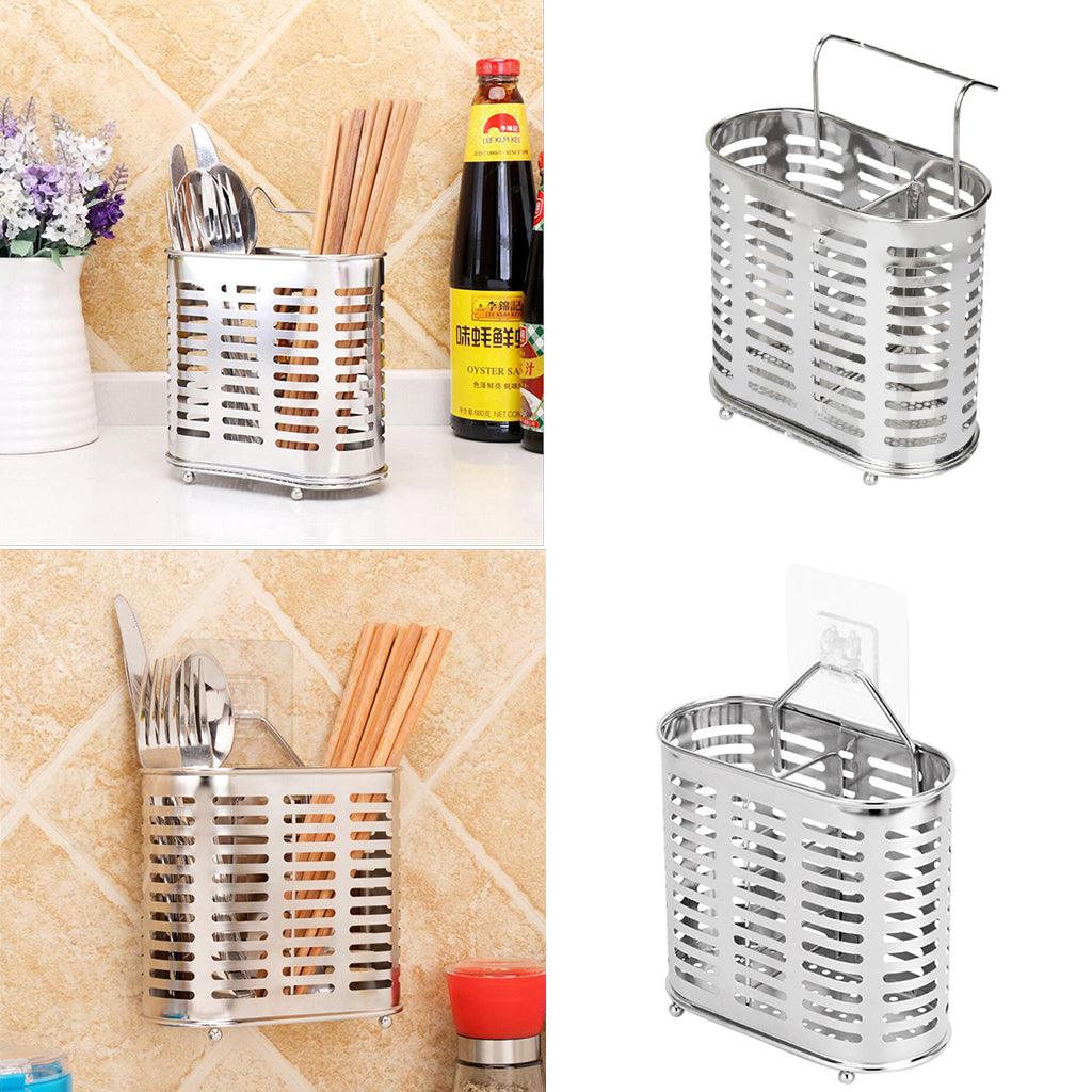 Maxbell Stainless Steel Kitchen Chopsticks Holder Cutlery Utensils Organizer Type A - Aladdin Shoppers