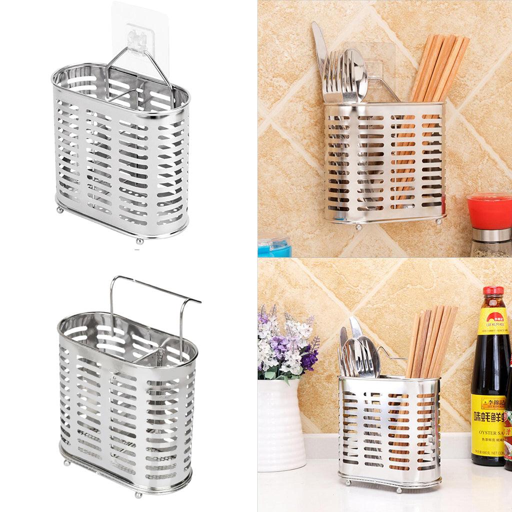 Maxbell Stainless Steel Kitchen Chopsticks Holder Cutlery Utensils Organizer Type A - Aladdin Shoppers