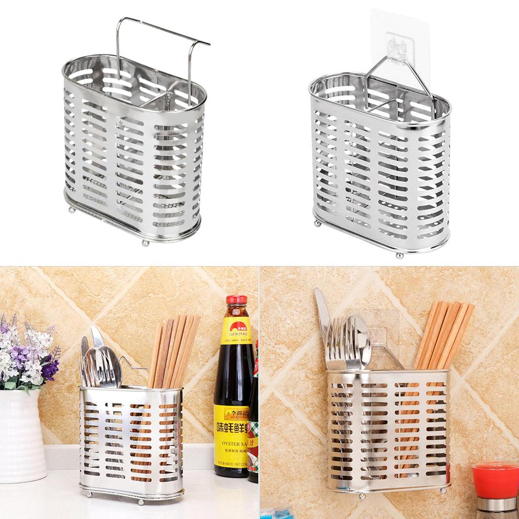 Maxbell Stainless Steel Kitchen Chopsticks Holder Cutlery Utensils Organizer Type A - Aladdin Shoppers