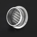 Maxbell Stainless Steel Round Air Vent Grill For Extractor - Bull Nosed 10cm - Aladdin Shoppers