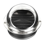 Maxbell Stainless Steel Round Air Vent Grill For Extractor - Bull Nosed 10cm - Aladdin Shoppers