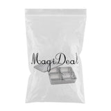 Maxbell Stainless Steel Seasoning Box Spice Jar Set Condiment Food Display 4 Grid - Aladdin Shoppers