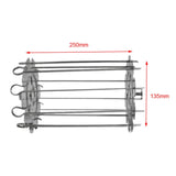 Maxbell Stainless Steel Skewers Machine BBQ Kebab Maker Spin Roasting Grill 250mm - Aladdin Shoppers