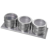 Maxbell Stainless Steel Spice Jar Condiment Pots Seasoning Pepper 3pcs - Aladdin Shoppers