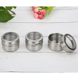Maxbell Stainless Steel Spice Jar Condiment Pots Seasoning Pepper 3pcs - Aladdin Shoppers