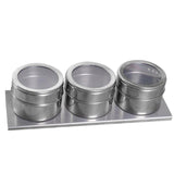 Maxbell Stainless Steel Spice Jar Condiment Pots Seasoning Pepper 3pcs - Aladdin Shoppers