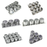 Maxbell Stainless Steel Spice Jar Condiment Pots Seasoning Pepper 3pcs - Aladdin Shoppers