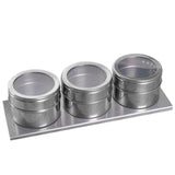 Maxbell Stainless Steel Spice Jar Condiment Pots Seasoning Pepper 3pcs - Aladdin Shoppers