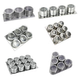 Maxbell Stainless Steel Spice Jar Condiment Pots Seasoning Pepper 3pcs - Aladdin Shoppers