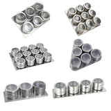 Maxbell Stainless Steel Spice Jar Condiment Pots Seasoning Pepper 3pcs - Aladdin Shoppers