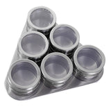 Maxbell Stainless Steel Spice Jar Condiment Pots Seasoning Pepper Triangle 6pcs - Aladdin Shoppers