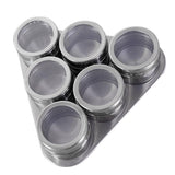 Maxbell Stainless Steel Spice Jar Condiment Pots Seasoning Pepper Triangle 6pcs - Aladdin Shoppers