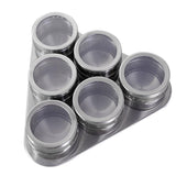 Maxbell Stainless Steel Spice Jar Condiment Pots Seasoning Pepper Triangle 6pcs - Aladdin Shoppers