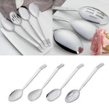 Maxbell Stainless Steel Spoon Colander Long Handle Ladle Dinner Serving Scoop A - Aladdin Shoppers