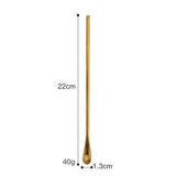Maxbell Stainless Steel Stir bar Long Handle Stirring Spoon Coffee Tea Golden - Aladdin Shoppers