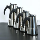 Maxbell Stainless Steel Stovetop Moka Espresso Coffee Maker Pot Percolator 2 Cup - Aladdin Shoppers