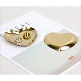 Maxbell Stainless Steel Tea Fruit Tray Dish Plate Cosmetic Jewelry Storage Golden - Aladdin Shoppers