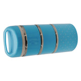 Maxbell Stainless Steel Thermal Insulated Lunch Box Food Container 3 Tier Blue - Aladdin Shoppers