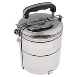 Maxbell Stainless Steel Thermal Insulated Stackable Lunch Bento Box Carrier 2 Tier - Aladdin Shoppers
