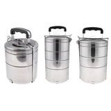 Maxbell Stainless Steel Thermal Insulated Stackable Lunch Bento Box Carrier 2 Tier - Aladdin Shoppers