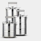 Maxbell Stainless Steel Thermal Insulated Stackable Lunch Bento Box Tiffin 3 Tier - Aladdin Shoppers