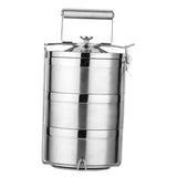 Maxbell Stainless Steel Thermal Insulated Stackable Lunch Bento Box Tiffin 3 Tier - Aladdin Shoppers