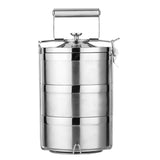 Maxbell Stainless Steel Thermal Insulated Stackable Lunch Bento Box Tiffin 3 Tier - Aladdin Shoppers