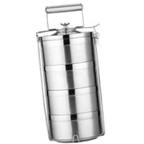 Maxbell Stainless Steel Thermal Insulated Stackable Lunch Bento Box Tiffin 4 Tier - Aladdin Shoppers