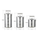Maxbell Stainless Steel Thermal Insulated Stackable Lunch Bento Box Tiffin 4 Tier - Aladdin Shoppers