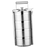 Maxbell Stainless Steel Thermal Insulated Stackable Lunch Bento Box Tiffin 4 Tier - Aladdin Shoppers