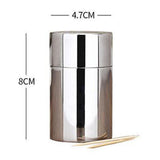 Maxbell Stainless Steel Toothpick Holder Toothpick Dispenser Table Decor Polished - Aladdin Shoppers