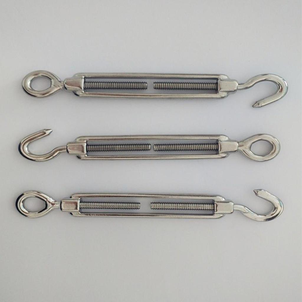 Wire Rope Tensioner Rigging ⚡️Buy Maxbell Stainless Steel Turnbuckle Wire Rope Tensioner Hook Eye ...