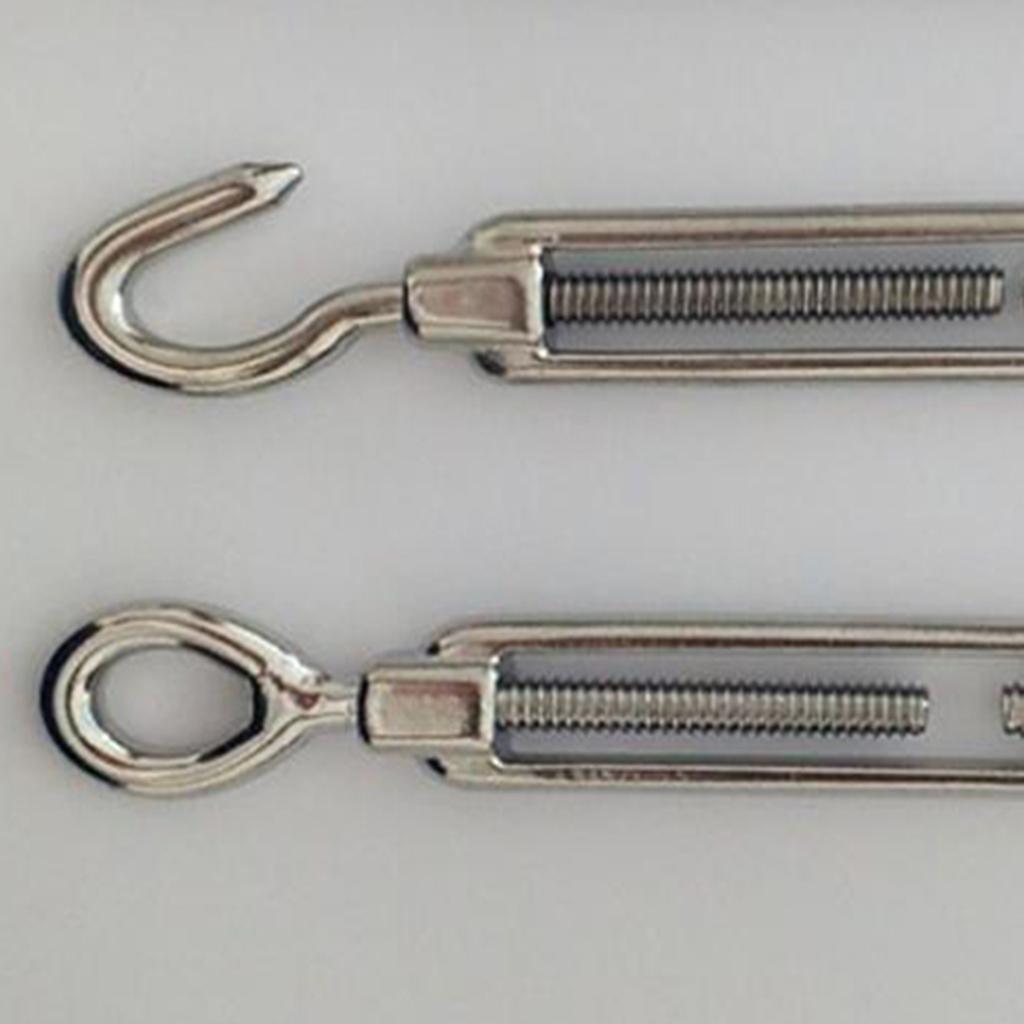 Wire Rope Tensioner Rigging ⚡️Buy Maxbell Stainless Steel Turnbuckle Wire Rope Tensioner Hook Eye ...