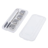 Maxbell Stainless Steel Whisky Chilling Stones Bar Reusable Ice Cubes with Tong 4pcs - Aladdin Shoppers