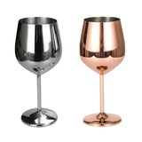 Maxbell Stainless Steel Wine Glasses Red White Wine Goblets Champagne Bar Silver - Aladdin Shoppers