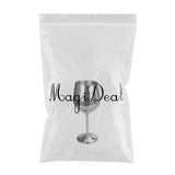 Maxbell Stainless Steel Wine Glasses Red White Wine Goblets Champagne Bar Silver - Aladdin Shoppers