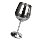 Maxbell Stainless Steel Wine Glasses Red White Wine Goblets Champagne Bar Silver - Aladdin Shoppers