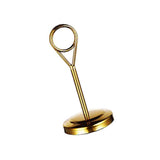 Maxbell Stainless Table Number Holder Sign Holder Photo Stand for Hotel Golden 10cm - Aladdin Shoppers