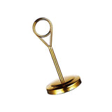 Maxbell Stainless Table Number Holder Sign Holder Photo Stand for Hotel Golden 10cm - Aladdin Shoppers
