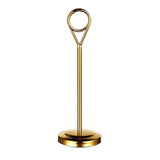 Maxbell Stainless Table Number Holder Sign Holder Photo Stand for Hotel Golden 15cm - Aladdin Shoppers