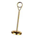 Maxbell Stainless Table Number Holder Sign Holder Photo Stand for Hotel Golden 15cm - Aladdin Shoppers