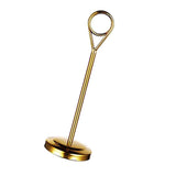 Maxbell Stainless Table Number Holder Sign Holder Photo Stand for Hotel Golden 15cm - Aladdin Shoppers