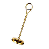 Maxbell Stainless Table Number Holder Sign Holder Photo Stand for Hotel Golden 15cm - Aladdin Shoppers