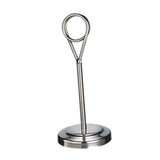 Maxbell Stainless Table Number Holder Sign Holder Photo Stand for Hotel Silvery 15cm - Aladdin Shoppers