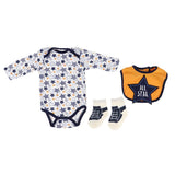Maxbell Star Printed Rompers Bib Socks Suit for 20"-22" Reborn Baby Boy Doll Clothes - Aladdin Shoppers