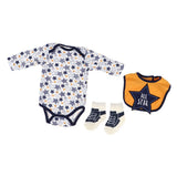 Maxbell Star Printed Rompers Bib Socks Suit for 20"-22" Reborn Baby Boy Doll Clothes - Aladdin Shoppers