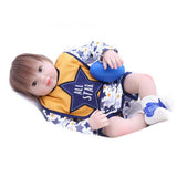 Maxbell Star Printed Rompers Bib Socks Suit for 20"-22" Reborn Baby Boy Doll Clothes - Aladdin Shoppers